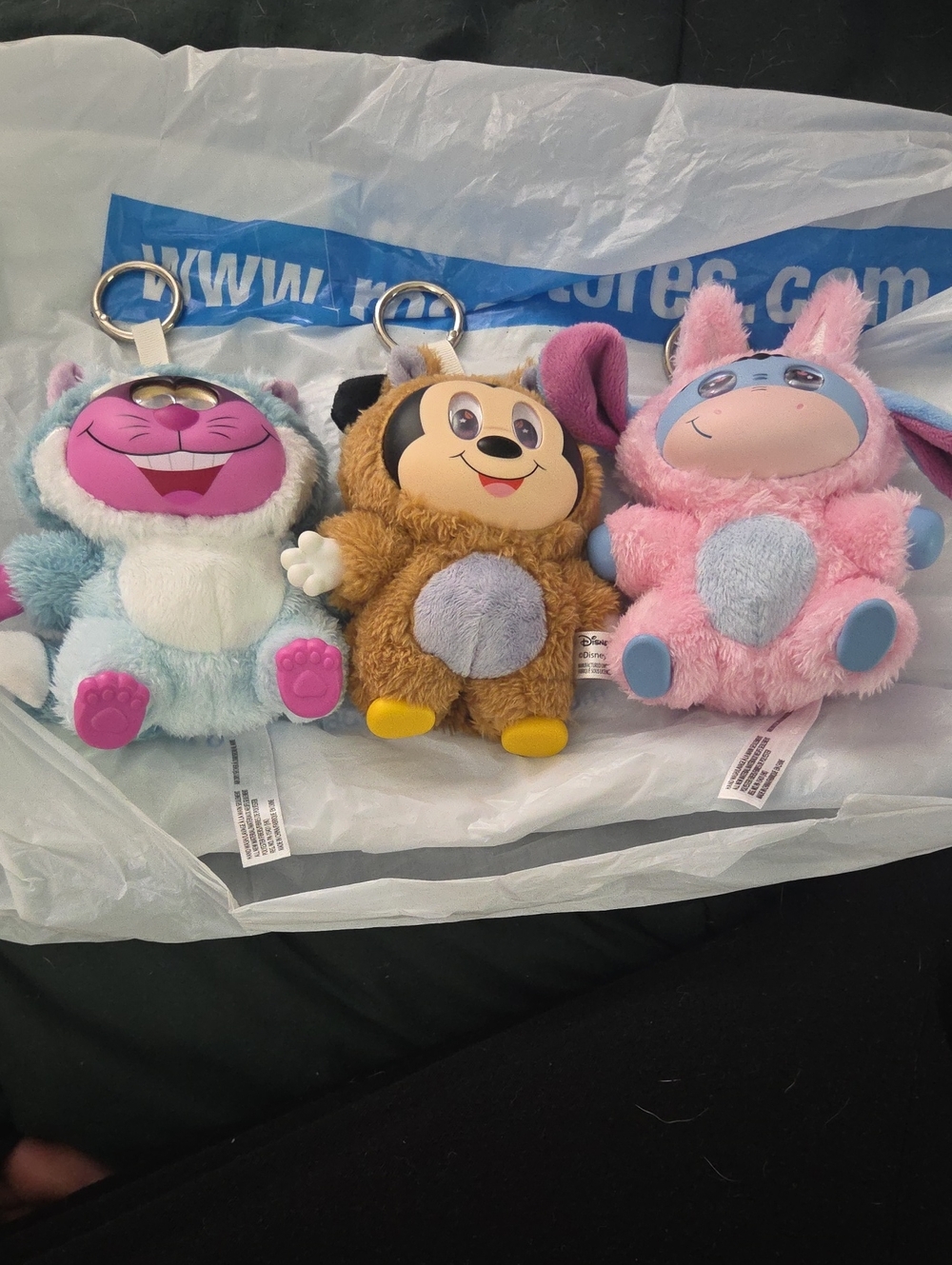 Into The Woods Mystery Bagclips - Cheshire, Mickey & Eeyore Set